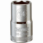 DEWALT DEWALT DWMT86514OSP Drive Socket, 14 mm Socket, 1-1/2 in OAL, 1/2 in Drive, 6-Point, Vanadium Steel, Polished Chrome TOOLS DEWALT