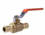 SHARKBITE/CASH ACME Expansion Ball Valve, Brass, 1/2 PEXA x 1/2 In.