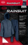 SAFETY WORKS INC 2-PC Rainsuit, Jacket, Pants, Blue EVA,XL