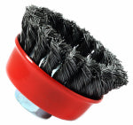FORNEY Forney 72757 Wire Cup Brush, 2-3/4 in Dia, 5/8-11 Arbor/Shank, 0.02 in Dia Bristle, Carbon Steel Bristle TOOLS FORNEY