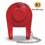 KORKY Korky 2017BP Toilet Flapper, Specifications: 2 in Valve Open, Rubber, Red PLUMBING, HEATING & VENTILATION KORKY