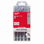 MILWAUKEE Milwaukee SHOCKWAVE Impact Duty 48-20-8898 Drill Bit Set, Multi-Material, 5-Piece, Carbide TOOLS MILWAUKEE
