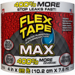 FLEX SEAL Flex Tape TFSMAXWHT04 Tape, 25 ft L, 4 in W, Rubber Backing, White HOUSEWARES FLEX SEAL