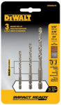 DEWALT ACCESSORIES 3-Pc. Rotary Masonry Bit Set TOOLS DEWALT ACCESSORIES