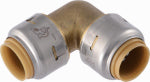 SHARKBITE SharkBite UR248A Elbow, 1/2 in, Push-To-Connect, 90 deg Angle, Brass, 250 psi PLUMBING, HEATING & VENTILATION SHARKBITE