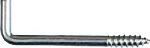 ASSA ABLOY AMERICAS RESIDENTIALI NC Square-Bend Screw Hook, Zinc, 2-5/8 In., #106, 3-Pk.