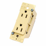 US HARDWARE US Hardware E-102C Receptacle, 125 V, 15 A, 2-Pole, Ivory AUTOMOTIVE US HARDWARE   