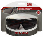 3M COMPANY Performance Safety Glasses, Black/Red