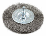 FORNEY Forney 72740 Wire Wheel Brush, 4 in Dia, 0.008 in Dia Bristle TOOLS FORNEY