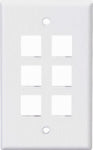 LEVITON MFG CO 6-PORT WALL PLATE ELECTRICAL LEVITON MFG CO