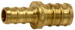 SHARKBITE/CASH ACME Barb Pex Coupling, Lead-Free Brass, 1/2 x 3/8 In.