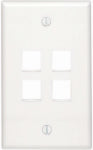LEVITON MFG CO 4-PORT WALL PLATE ELECTRICAL LEVITON MFG CO
