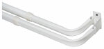 KENNY Kenney KN522 Curtain Rod, 2 in Dia, 48 to 86 in L, Steel, White PAINT KENNY   