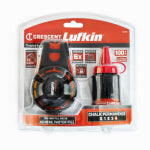 LUFKIN Crescent Lufkin CL100R Contractor Chalk Reel with Chalk, 3 oz Chalk Capacity, 100 ft L Line, 6:1 Gear Ratio, Red TOOLS LUFKIN