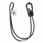 KEEPER Keeper A06095Z Bungee Cord, Steel End, 48 in L, Rubber, Gray, Hook End, 1/PK AUTOMOTIVE KEEPER