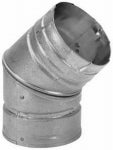 DURAVENT Pellet Vent Elbow, 45-Degree, 3 In.