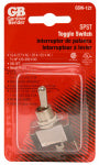 GB Gardner Bender GSW-121 Toggle Switch, 125/250 V, SPST, Spade Terminal, Silver ELECTRICAL GB