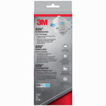 3M 3M Aura Series 9205P-3-DC 3-Panel Particulate Respirator, One-Size Mask, N95 Filter Class, 95 % Filter Efficiency, White CLOTHING, FOOTWEAR & SAFETY GEAR 3M