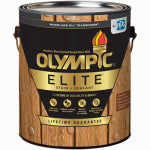 OLYMPIC/PPG ARCHITECTURAL FIN Elite Woodland Oil Stain & Sealant, Exterior, Mahogany, 1-Gallon PAINT OLYMPIC/PPG ARCHITECTURAL FIN