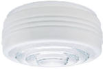 WESTINGHOUSE LIGHTING CORP Drum Light Shade, White With Clear Lens, 6.5-In. ELECTRICAL WESTINGHOUSE LIGHTING CORP   