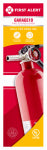 FIRST ALERT First Alert GARAGE1 Rechargeable Fire Extinguisher, 2.5 lb, Sodium Bicarbonate, 10-B:C Class HARDWARE & FARM SUPPLIES FIRST ALERT