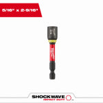 MILWAUKEE ELECTRIC TOOL CORP Shockwave Magnetic Nut Driver, 5/16 x 2-9/16 In. TOOLS MILWAUKEE ELECTRIC TOOL CORP