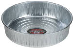 BEHRENS MANUFACTURING Behrens 2168 Drain and Utility Pan, 3 gal Capacity, Galvanized Steel, Silver HARDWARE & FARM SUPPLIES BEHRENS MANUFACTURING