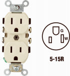 LEVITON MFG CO IV DUPLEX OUTLET ELECTRICAL LEVITON MFG CO