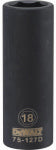DEWALT DEWALT DWMT75127OSP Impact Socket, 18 mm Socket, 1/2 in Drive, 6-Point, Chrome Vanadium Steel, Chrome-Plated TOOLS DEWALT