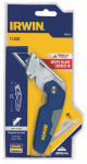 IRWIN Irwin 1858319 Utility Knife, 2-1/2 in L Blade, Bi-Metal Blade, Straight Handle, Blue TOOLS IRWIN