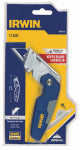 IRWIN Irwin 1858319 Utility Knife, 2-1/2 in L Blade, Bi-Metal Blade, Straight Handle, Blue Handle TOOLS IRWIN   
