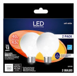 GE GE Industrial Solutions 24954 LED Bulb, 120 V, 350 Lumens, 4.5 W, G25 Lamp, 40 W Equivalent, E26 Lamp Base, Dimmable ELECTRICAL GE