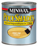 MINWAX Minwax 61410444 Waterbased Polyurethane Stain, Gloss, Liquid, Honey Pine, 1 qt, Can PAINT MINWAX