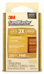 3M Scotch 20907-320 Sanding Sponge, 3-3/4 in L, 2-5/8 in W, 320 Grit, Fine, Aluminum Oxide Abrasive BUILDING MATERIALS 3M   