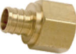 SHARKBITE/CASH ACME PEX Pipe Thread Adapter, 3/4 In. Brass Barb Insert x 3/4 In. FPT, 5-Pk.