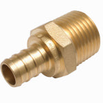 SHARKBITE/CASH ACME PEX Pipe Thread Adapter, Lead-Free, 1 In. Brass Barb x 1 In. MIP