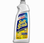 SOFT SCRUB Soft Scrub 00865 Kitchen and Bathroom Cleaner, 24 oz Bottle, Liquid, Lemon, White CLEANING & JANITORIAL SUPPLIES SOFT SCRUB
