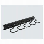 ASSA ABLOY AMERICAS RESIDENTIALI NC Adjustable Storage System, Black, Holds 5 Items, 64 In.