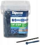 TAPCON Tapcon 24530 Screw Anchor, 2-3/4 in L, Hex Drive, Steel, Climaseal HARDWARE & FARM SUPPLIES TAPCON