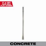 MILWAUKEE Milwaukee 48-62-4079 Flat Chisel, 1 in Tip, 15-5/16 in OAL, Steel Blade TOOLS MILWAUKEE