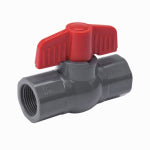 B & K INDUSTRIES B & K 107-105 Ball Valve, Gray, 1 in Connection, FPT x FPT, 150 psi Pressure, PVC Body PLUMBING, HEATING & VENTILATION B & K INDUSTRIES