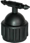 RAINDRIP Raindrip 336STUB Riser Adapter, 1/2 x 1/4 in Connection, FPT x Barb, Black/Blue LAWN & GARDEN RAINDRIP