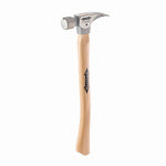 MILWAUKEE ELECTRIC TOOL CORP 16 oz. Titanium Hammer, Smooth Face, 18 In. Curved Handle