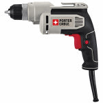 PORTER-CABLE Porter-Cable PC600D Electric Drill, 6.5 A, 3/8 in Chuck, Keyless Chuck, 6 ft L Cord TOOLS PORTER-CABLE