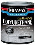MINWAX Minwax 630150444 Polyurethane, Gloss, Liquid, Clear, 1 qt, Can PAINT MINWAX