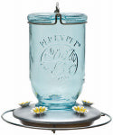 WOODSTREAM CORP Hummingbird Feeder, Antique Blue Mason Jar PET & WILDLIFE SUPPLIES WOODSTREAM CORP