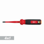 MILWAUKEE ELECTRIC TOOL CORP 4-In-1 Slim Tip Multi-Bit Screwdriver, 1000V Insulated TOOLS MILWAUKEE ELECTRIC TOOL CORP