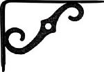 ASSA ABLOY AMERICAS RESIDENTIALI NC 5 x 3-1/2 In. Antique Black Shelf Bracket