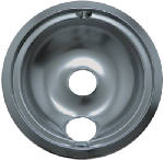 RANGE KLEEN Electric Range Drip Pan, "B" Series Plug-In Element, Chrome, 8 In.