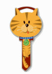 LUCKY LINE Lucky Line Key Shapes Series B115S Key Blank, Cat, Brass, Enamel-Coated, For: Schlage Locks HARDWARE & FARM SUPPLIES LUCKY LINE